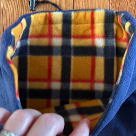 Neck warmer new scarf adjustable gator type fleece warm reversible - Picture 3 of 6